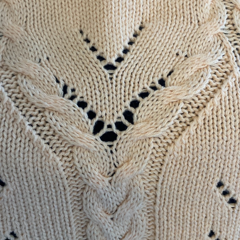 bebe Light Peach Knit Women's Sweater - Picture 2 of 6